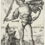 Albrecht Dürer, Standard Bearer, ca. 1499–1503, engraving, Rijksmuseum, Amsterdam