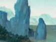 Joachim Patinir, The Wheel Miracle of Saint Catherine (fig. 11), detail of the Bayard Rock