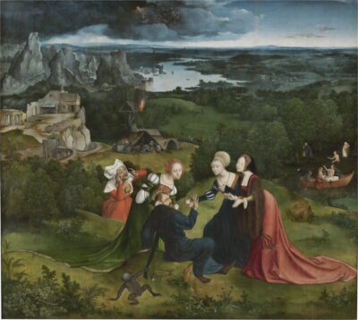 Joachim Patinir and Quinten Massys, The Temptations of Saint Anthony, 1520–1524, oil on panel, Museo del Prado, Madrid