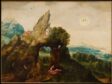 Herri met de Bles, Landscape with Saint Jerome, second third of the 16th century, oil on oak panel, Musée des Arts anciens, Collection Fondation Société archéologique de Namur