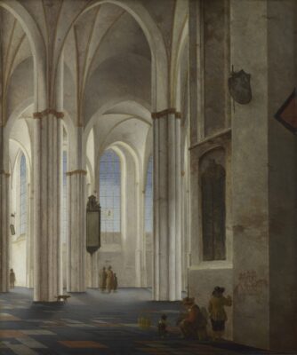 Pieter Saenredam, The Interior of the Buurkerk at Utrecht, 1644, oil on panel, The National Gallery, London