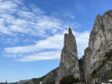 The Bayard Rock (Rocher Bayard) near Dinant, facing north