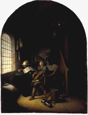 Gerard Dou, An Interior with a Young Viola Player, 1637, oil on panel, National Galleries of Scotland, Edinburgh