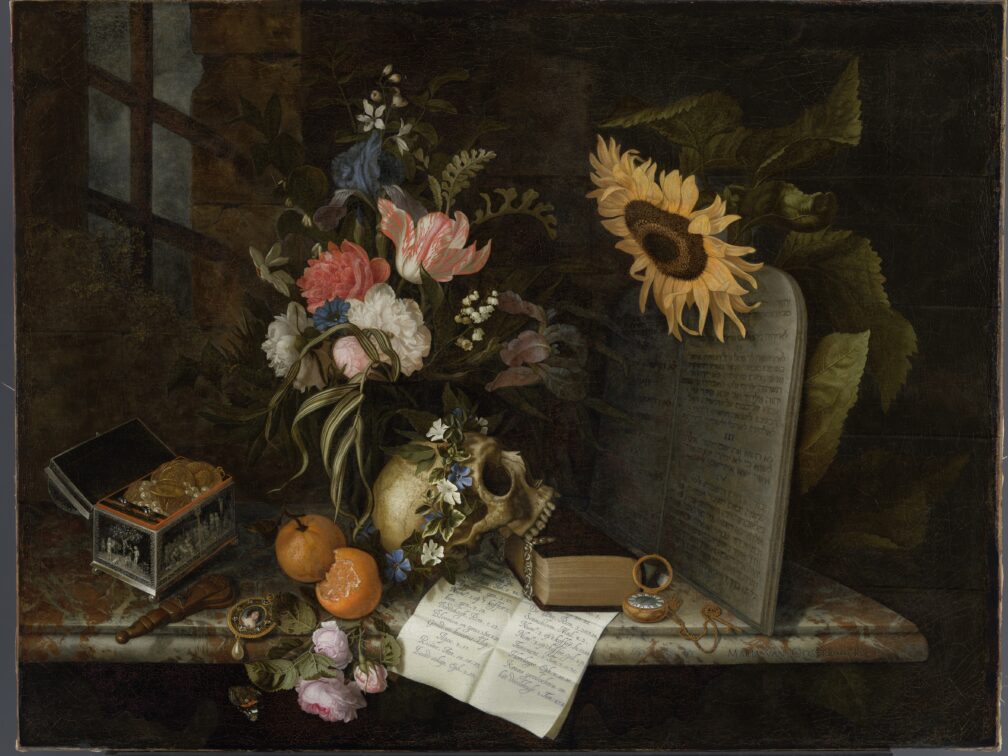 Maria van Oosterwijck, Vanitas Still Life, ca. 1690, oil on canvas, Rijksmuseum, Amsterdam