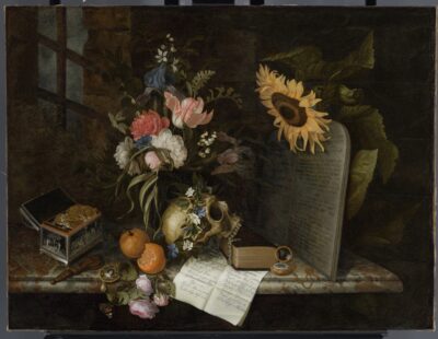 Maria van Oosterwijck, Vanitas Still Life, ca. 1690, oil on canvas, Rijksmuseum, Amsterdam