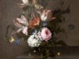 Anna Ruysch, Still Life of Flowers in a Glass Vase on a Stone Table Ledge, ca. 1690s, oil on canvas, Krannert Art Museum, University of Illinois Champaign-Urbana, inv. no. 2017-18-1