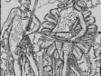 Tupinamba Warriors, Title page of Part II, Hans Staden, True History: An Account of Cannibal Captivity in Brazil, (Marburg: Andreas Koble, 1557), woodcut