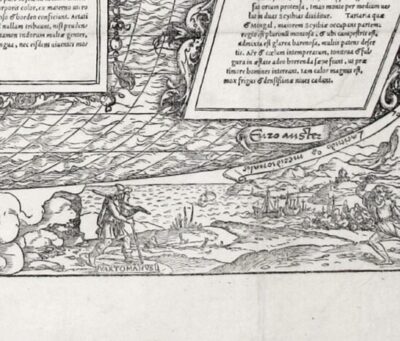 Holbein World Map (fig. 1), detail of traveler