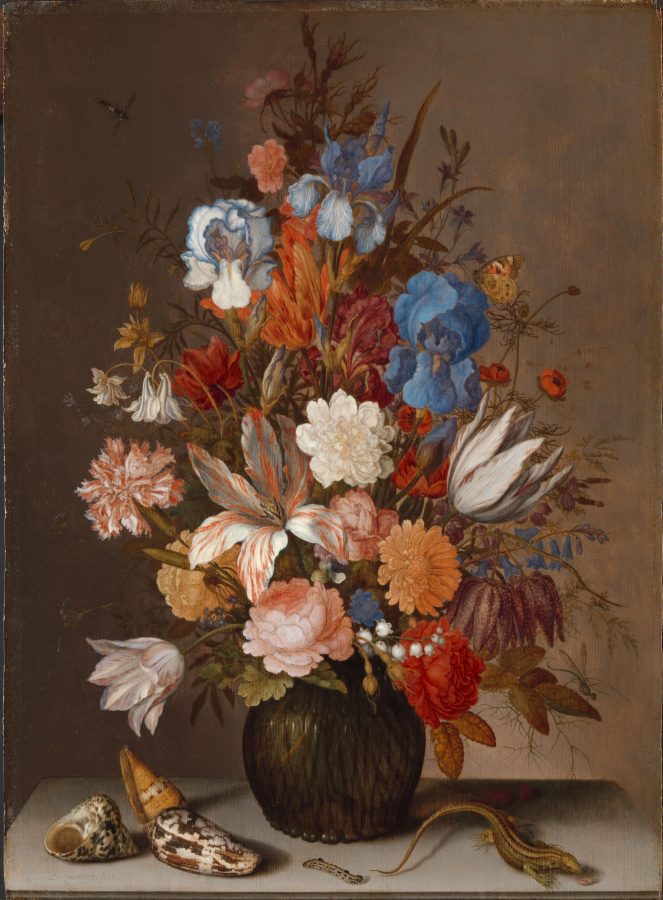 Balthasar van der Ast, Still Life with Flowers, ca. 1630, oil on panel, Rijksmuseum, Amsterdam