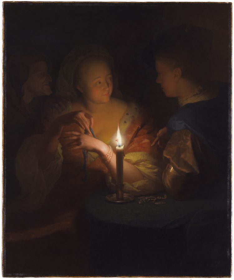Godefridus Schalcken, Lovers (The Prodigal Son), ca. 1692&ndash;1706, oil on canvas, The Leiden Collection, New York