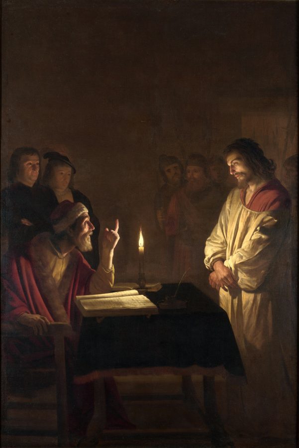 Gerard van Honthorst, Christ Before the High Priest, ca. 1617, oil on canvas, The National Gallery, London
