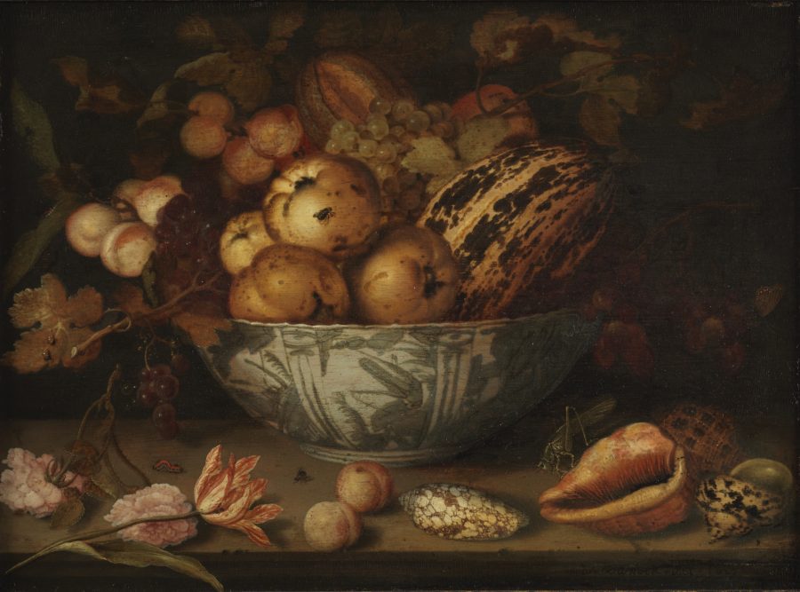 Balthasar van der Ast, Fruits in Porcelain Bowl, 1623, oil on panel, Centraal Museum, Utrecht