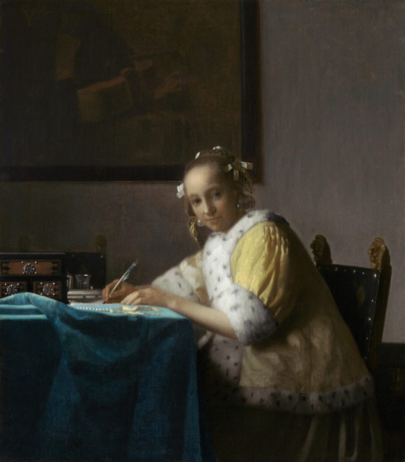 Johannes Vermeer, A Lady Writing, ca. 1665, oil on canvas, National Gallery of Art, Washington