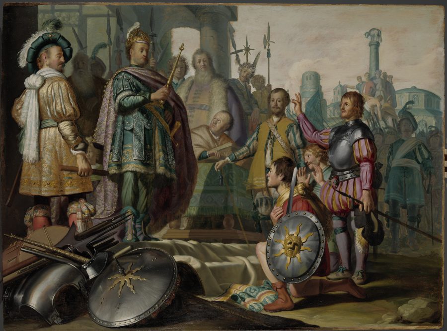 Rembrandt van Rijn, History Painting, 1626, oil on panel, Stedelijk Museum de Lakenhal, Leiden