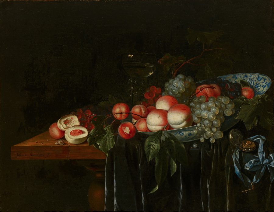 Johannes Rosenhagen, Fruit Still Life, ca. 1650–1660, oil on canvas, Mauritshuis, The Hague