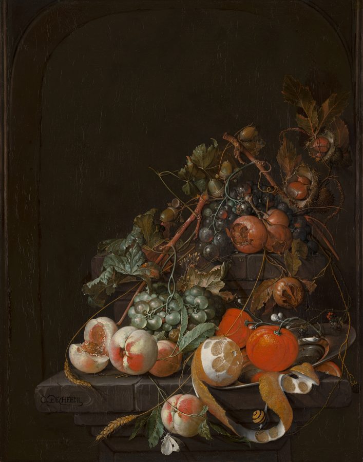 Cornelis de Heem, Fruit Still Life, ca. 1676, oil on canvas, Mauritshuis, The Hague