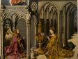 Attributed to Barthélemy d’Eyck, Annunciation, from a triptych, ca. 1443–1444, oil on poplar, Église de la Madeleine, Aix-en-Provence