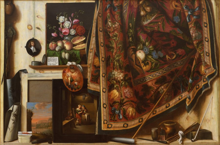 Cornelius Norbertus Gijsbrechts, Trompe l&rsquo;oeil: A Cabinet in the Artist&rsquo;s Studio, 1670&ndash;1671, oil on canvas, Statens Museum for Kunst (SMK), Copenhagen