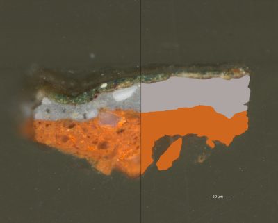 Cross-section, Abraham Bloemaert, Landscape with Rest on the Flight to Egypt (fig. 1)
