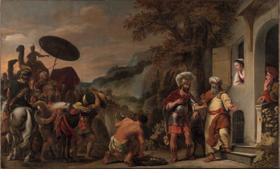 Ferdinand Bol, Elisha Refusing the Gifts of Naaman, 1661, oil on canvas, Amsterdam Museum