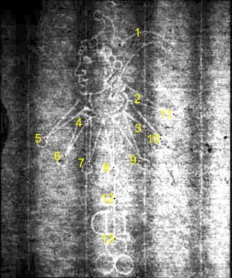 Point-marked Foolscap with Seven-Pointed Collar. Watermark scanned from entry 502 in Laurentius, Watermarks 1650–1700, 242,