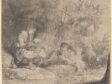 Rembrandt van Rijn, The Flute Player, 1642, etching and drypoint on laid paper (B188 iv), Herzog Anton Ulrich Museum, Braunschweig, inv. no. 5535