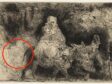 Rembrandt van Rijn, The Flight into Egypt: Crossing a Brook, 1654, etching, drypoint, and burin on laid paper (B55, only state), Art Institute of Chicago