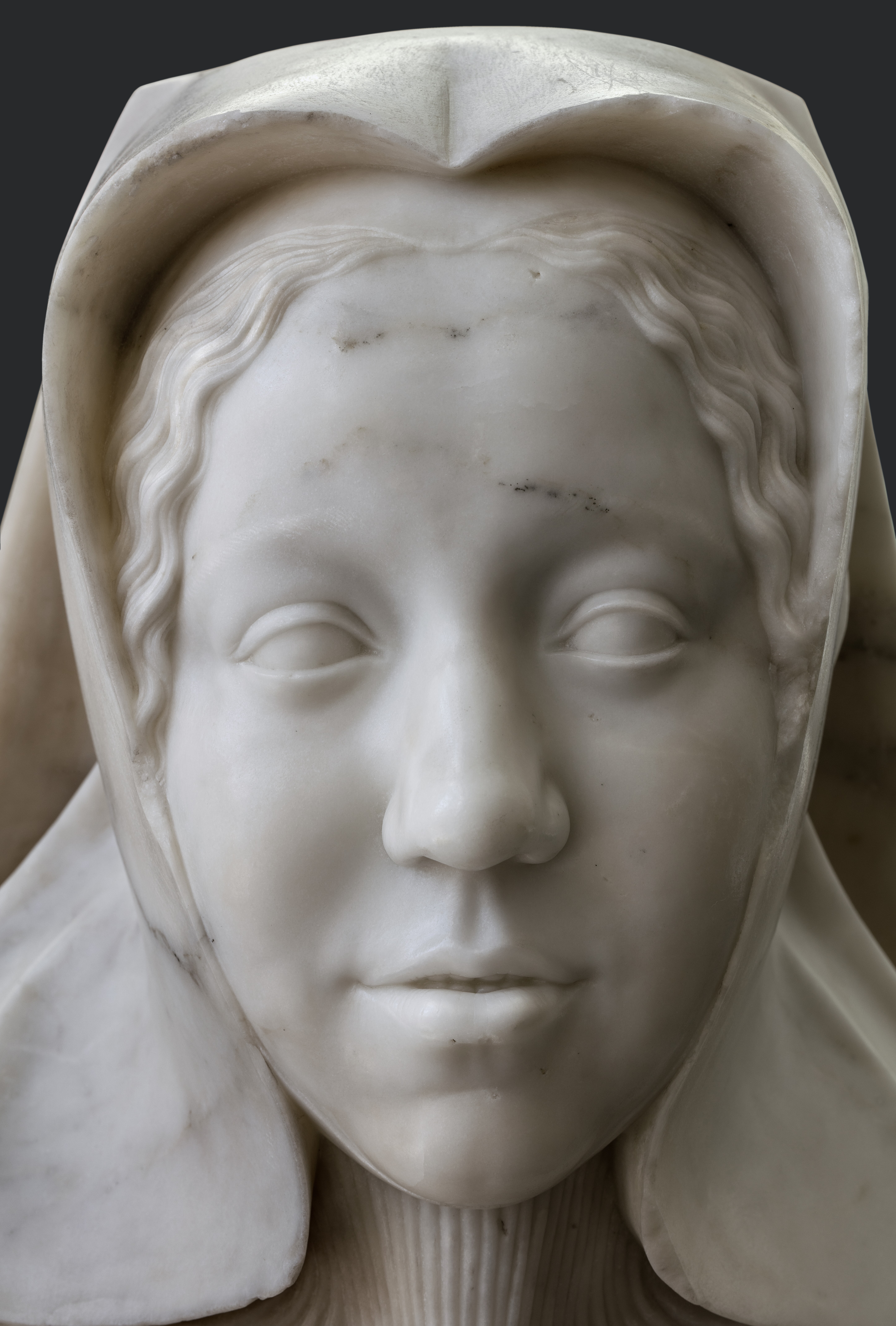 Fig. 27 - Meit, Margaret of Austria (fig. 3), detail of face