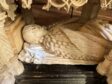 Fig. 29 - Detail of Margaret's body from the Lower Effigy of the Tomb of Margaret of Austria, 1526–1528, alabaster, Monastère royal de Brou, Bourg-en-Bresse