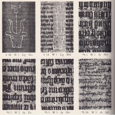 Bull’s-head watermarks, plate V in Allan Stevenson, The Problem of the Missale Speciale