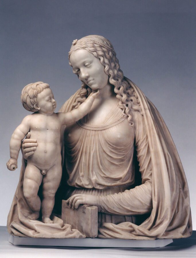 Fig. 31 - Conrat Meit, Madonna and Child (Brussels Madonna), 1531–1534, marble, Cathedral of Saints Michael and Gudule, Brussels