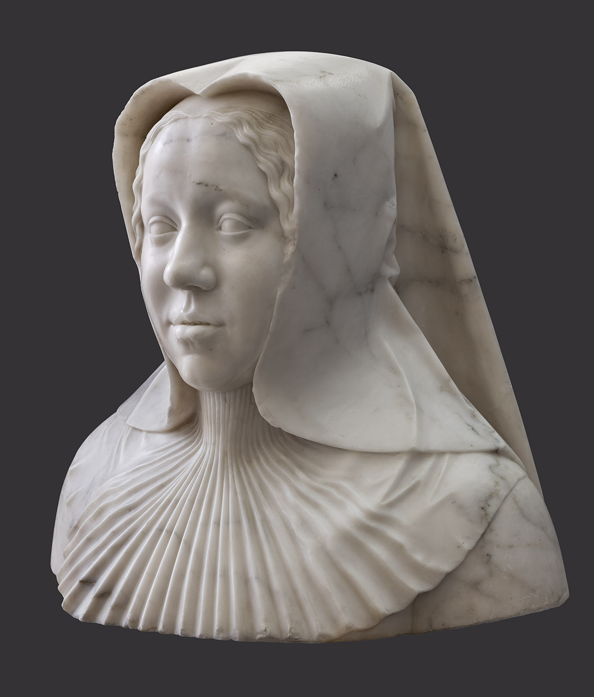 Fig. 42 - Meit, Margaret of Austria (fig. 3), oblique view (left)