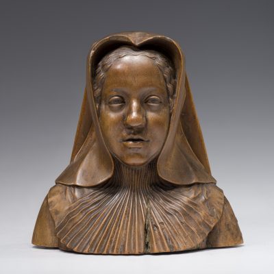 Fig. 4 - Conrat Meit, Margaret of Austria, before 1518, boxwood with remains of polychromy, Bayerisches Nationalmuseum, Munich
