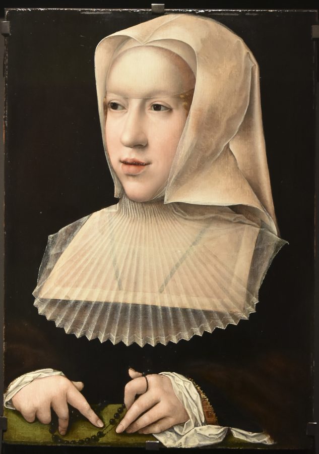 Fig. 43 - Bernard van Orley, Margaret of Austria, after 1518, oil on wood, Monastère royal de Brou, Bourg-en-Bresse