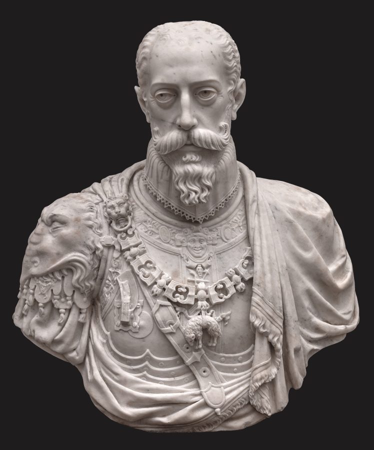 Fig. 48 - Unidentified artist, Wilhelm V of Bavaria, ca. 1600, marble, Frýdlant Castle, Czech Republic