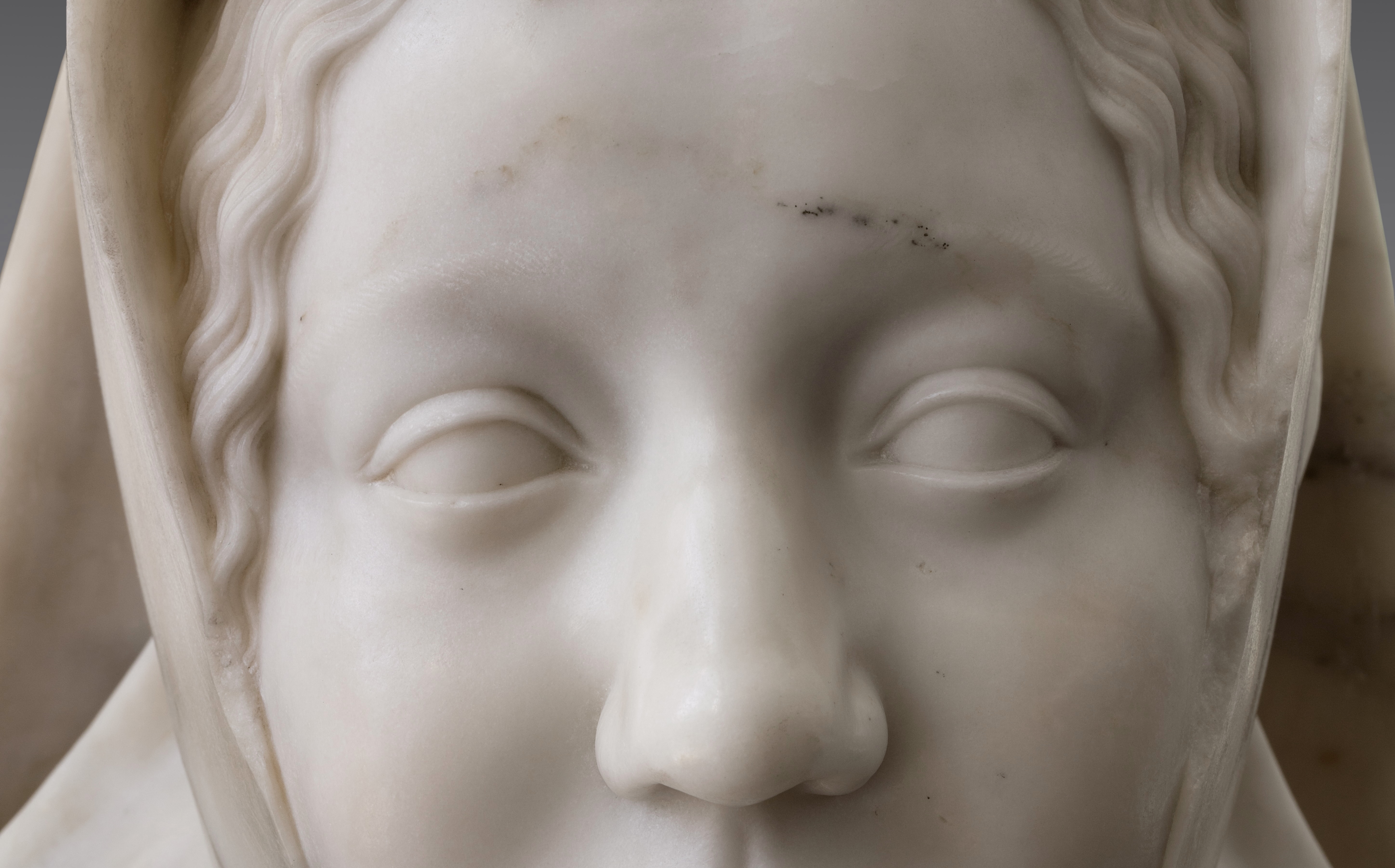 Fig. 9 - Meit, Margaret of Austria (fig. 3), detail of face