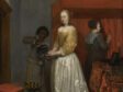 Fig. 105 - Caspar Netscher, A Woman Washing Her Hands, 1657, oil on panel, The Kremer Collection