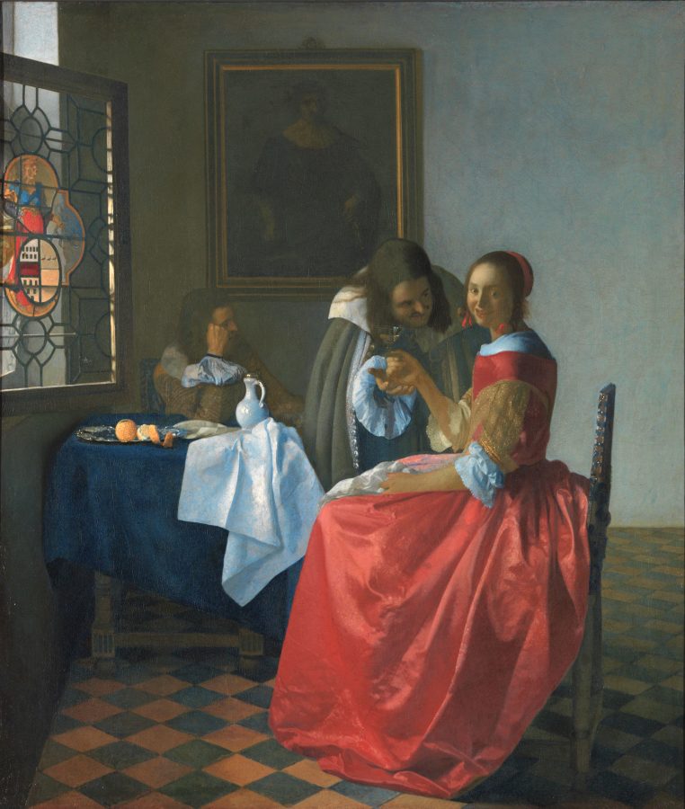 Fig. 3 - Johannes Vermeer, A Woman with a Wineglass, ca. 1661–1663, oil on canvas, Herzog Anton Ulrich-Museum, Braunschweig