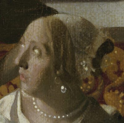 Fig. 61 - Unidentified artist, The Love Letter (fig. 57), detail of lady’s head