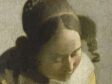 Fig 64 - Vermeer, The Lacemaker (fig. 63), detail of woman’s head