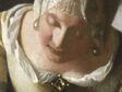 Fig. 71 - Vermeer, A Woman Writing a Letter, with Her Maid (fig. 70), detail of woman’s shirt