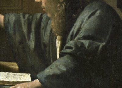 Fig. 86 - Vermeer, The Astronomer (fig. 59), detail of man’s sleeves