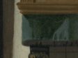 Fig. 87 - Unidentified artist, The Love Letter (fig. 57), detail of chimney surround (curtain)