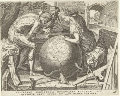 Fig. 16 - Cornelis Cort after Frans Floris, Geometry, 1565, engraving, Rijksmuseum, Amsterdam