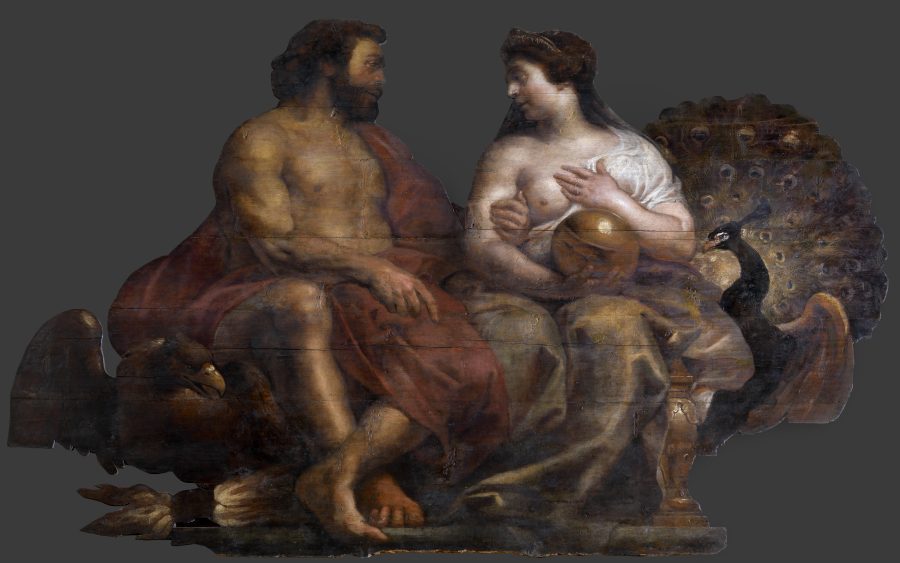 Fig. 24 - Cornelis de Vos (1584–1651), after Peter Paul Rubens, Jupiter and Juno, oil on panel, Collection KMSKA, Antwerp