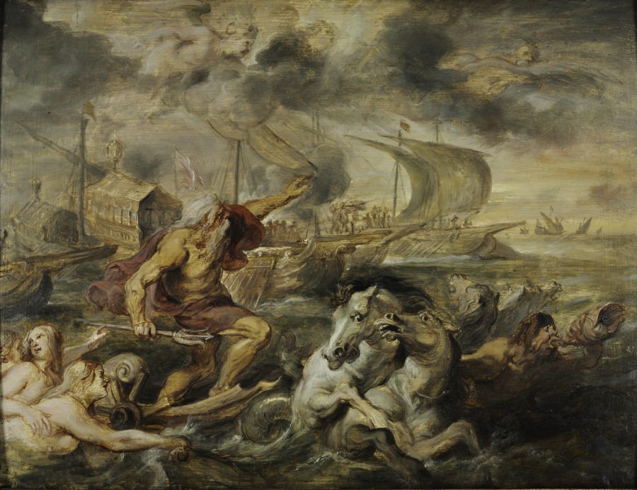 Fig. 27 -Peter Paul Rubens, Neptune Calming the Tempest, 1635, oil on panel, Harvard Art Museums, Cambridge, MA