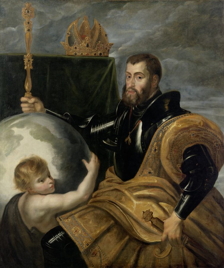 Fig. 33 - Peter Paul Rubens, copy after Francesco Mazzola, called Parmigianino, Allegory of Charles V as Ruler of the World, ca. 1604, oil on canvas, Residenzgallerie, Salzburg