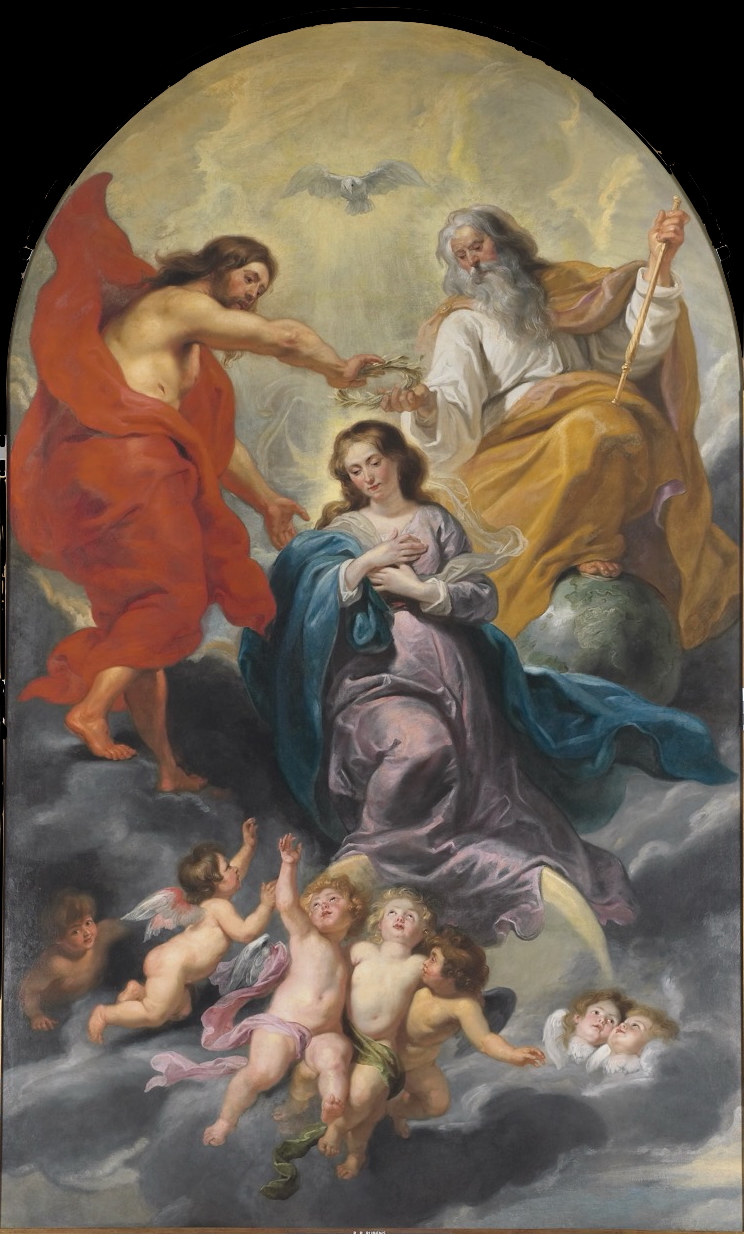 Fig. 34 - Peter Paul Rubens, Coronation of the Virgin, ca. 1625, oil on canvas, Koninklijke Museum voor Schone Kunsten, Brussels