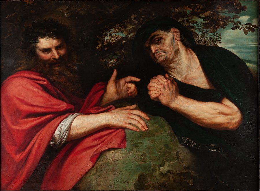 Fig. 37 - Peter Paul Rubens, Democritus and Heraclitus, 1603, oil on canvas, Museo Nacional de Escultura, Valladolid, Spain